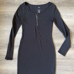 SO size small ribbed long sleeve dress. Black, bodycon, stretchy and soft new.